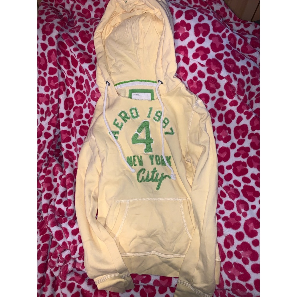 Yellow Aeropostale hoodie